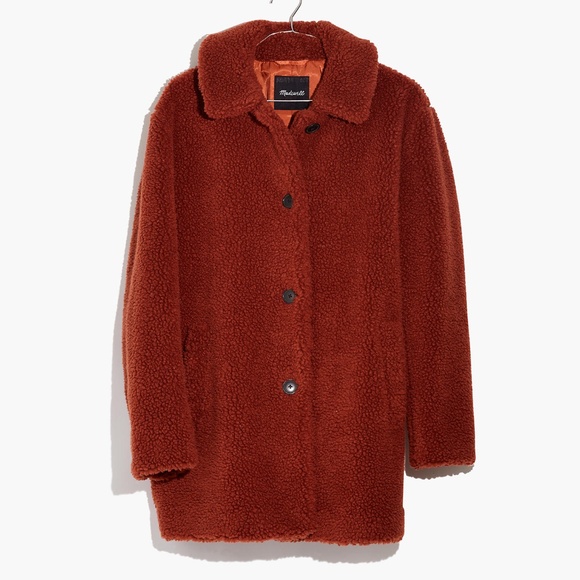 Madewell Jackets & Blazers - Madewell Button-Front Sherpa Coat Size XXS